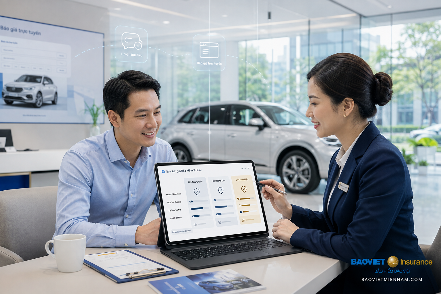 C&aacute;ch nhận b&aacute;o gi&aacute; bảo hiểm 2 chiều xe &ocirc; t&ocirc;
