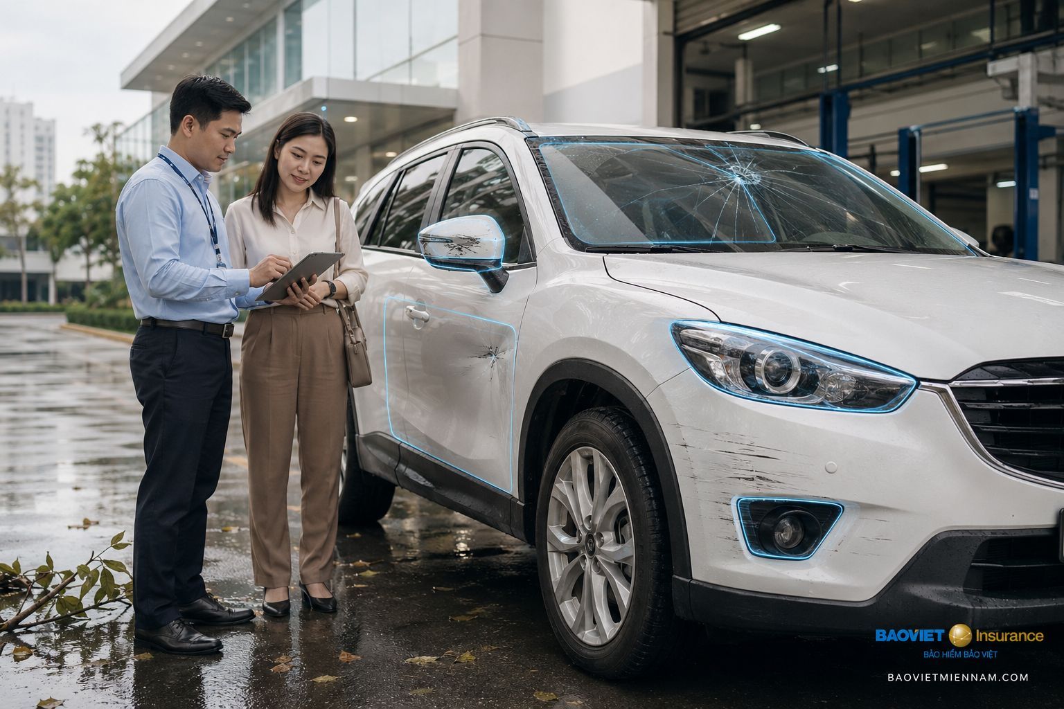 Phạm vi bảo hiểm th&acirc;n vỏ &ocirc; t&ocirc;