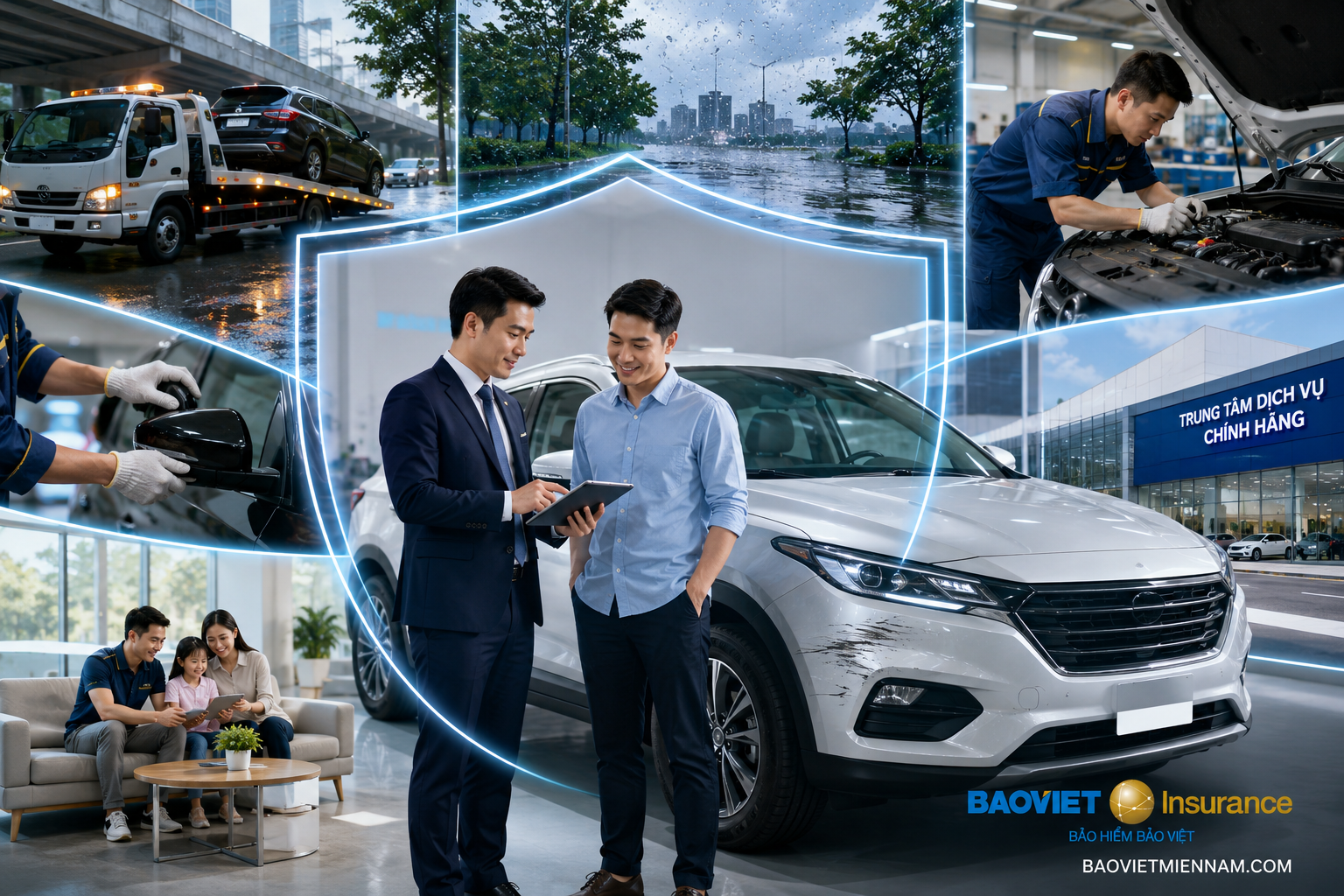 Phạm vi bảo hiểm và quyền lợi bảo hiểm ô tô toàn diện