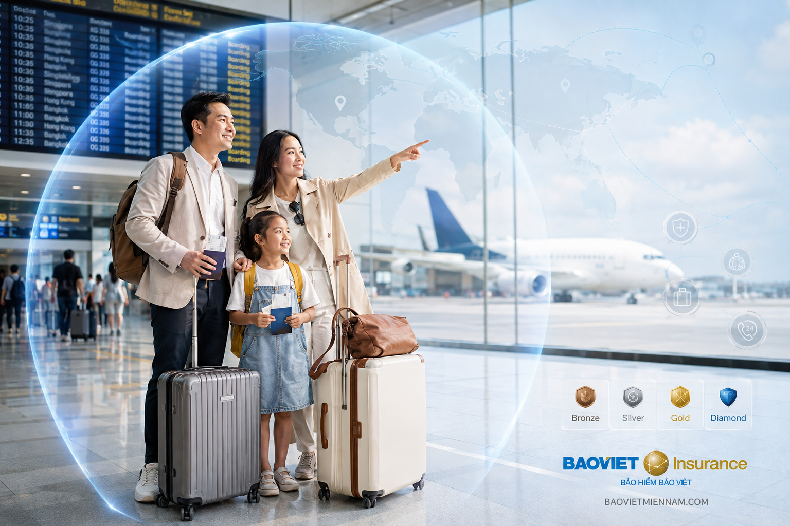 Quyền lợi bảo hiểm du lịch quốc tế flexi Bảo Việt