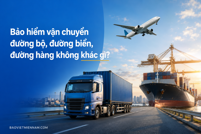 Bảo hiểm vận chuyển đường bộ, đường biển và đường hàng không khác nhau như thế nào