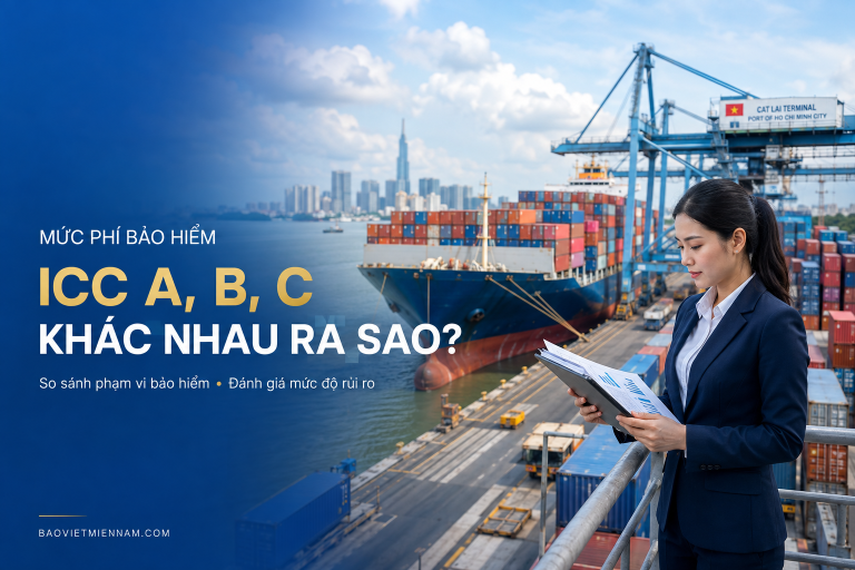 Mức phí bảo hiểm ICC A, B, C khác nhau ra sao