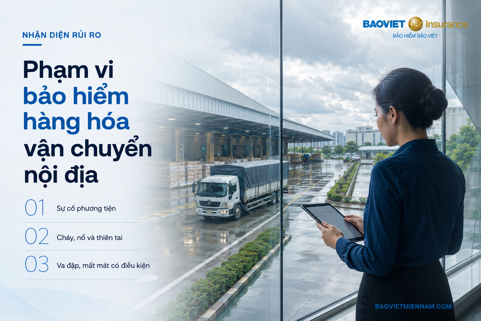 Phạm vi bảo hiểm h&agrave;ng ho&aacute; vận chuyển nội địa