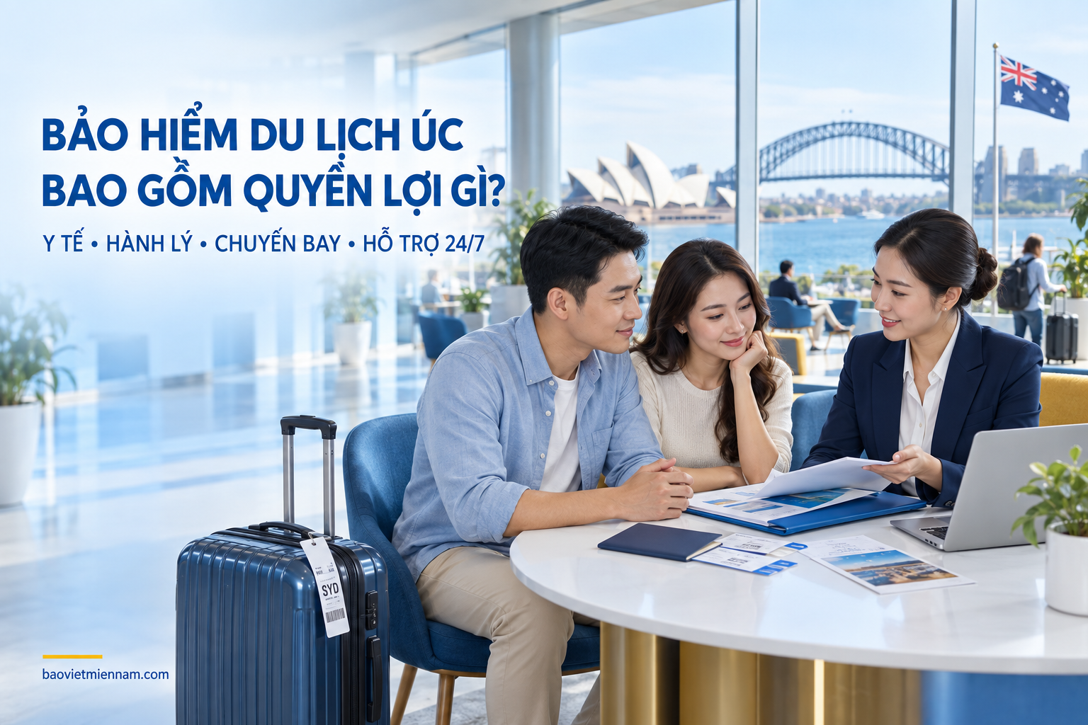 Quyền lợi bảo hiểm du lịch &Uacute;c