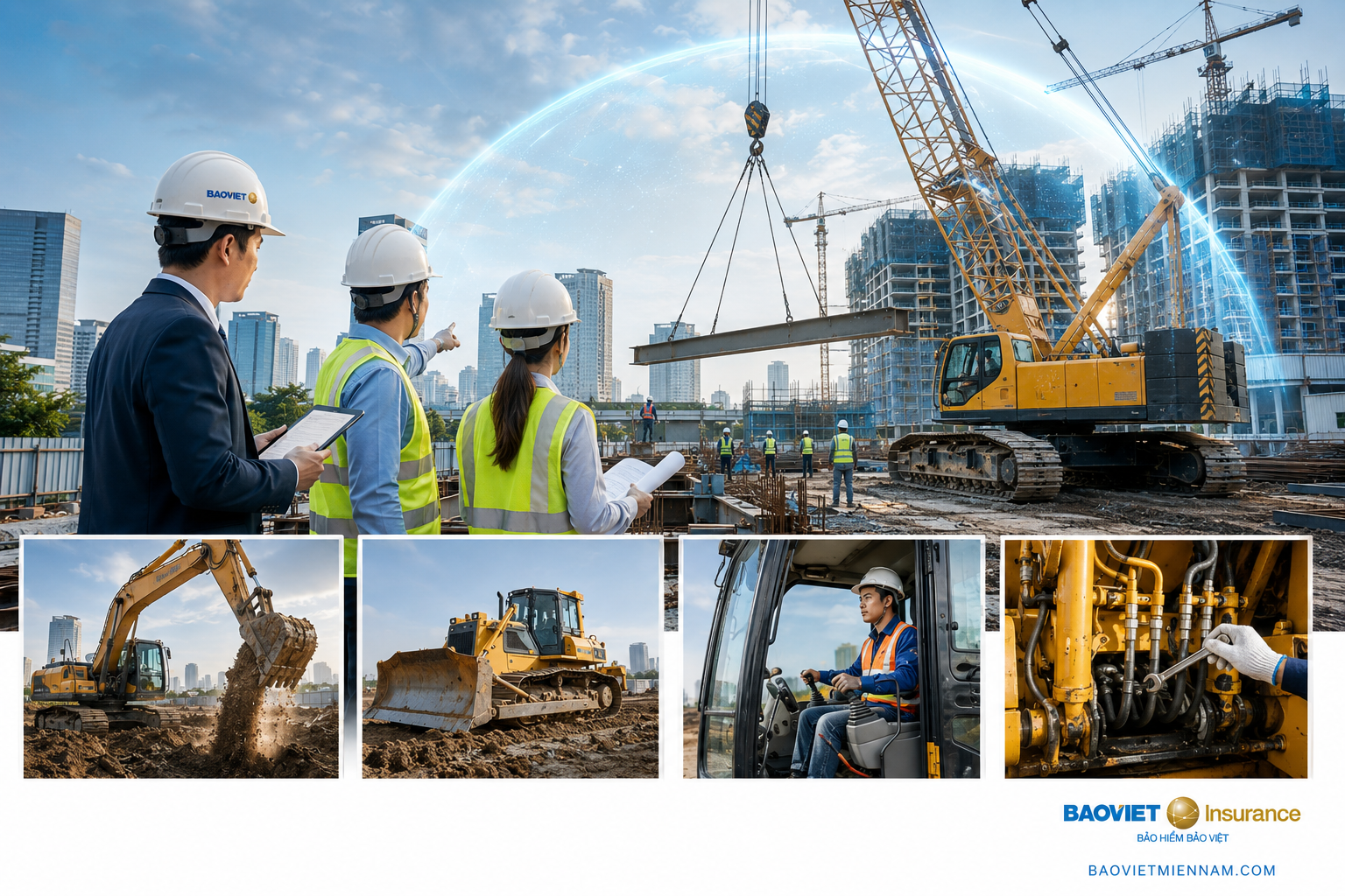 Bảo hiểm m&aacute;y m&oacute;c thiết bị x&acirc;y dựng Bảo Việt