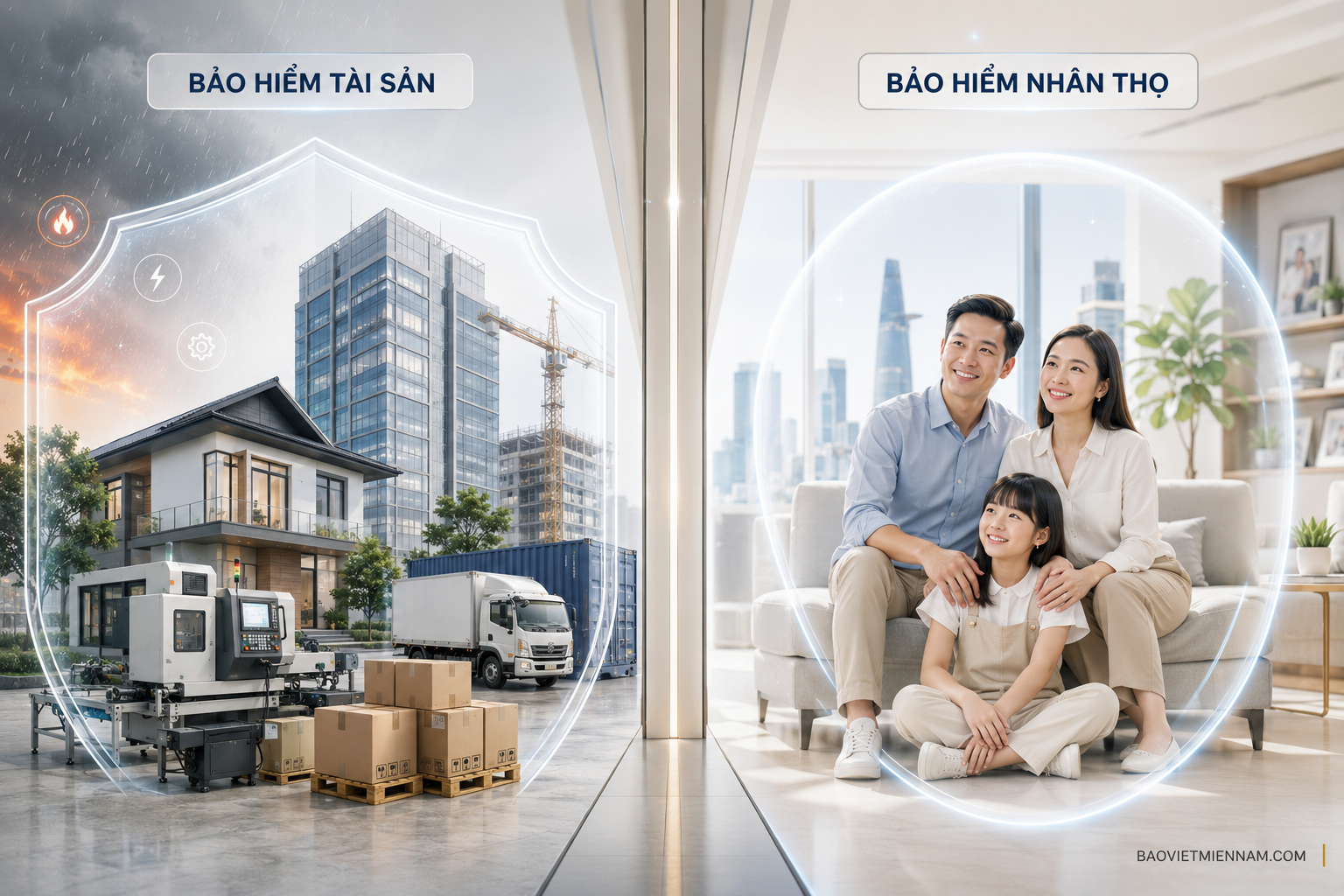 So s&aacute;nh bảo hiểm t&agrave;i sản v&agrave; bảo hiểm nh&acirc;n thọ