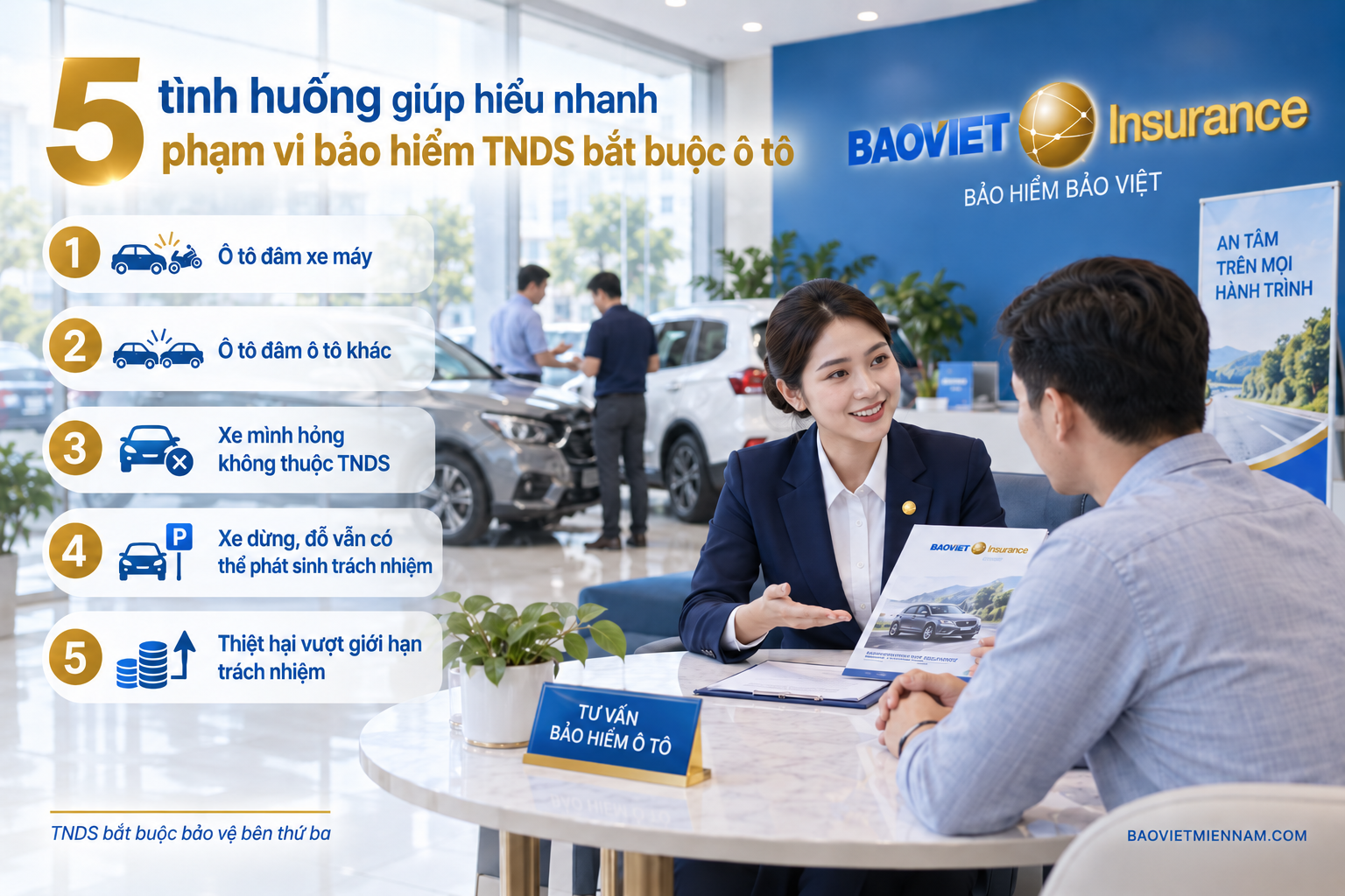 5 t&igrave;nh huống bảo hiểm tr&aacute;ch nhiệm d&acirc;n sự &ocirc; t&ocirc;