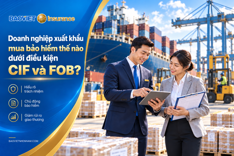 Bảo hiểm hàng xuất khẩu CIF, FOB