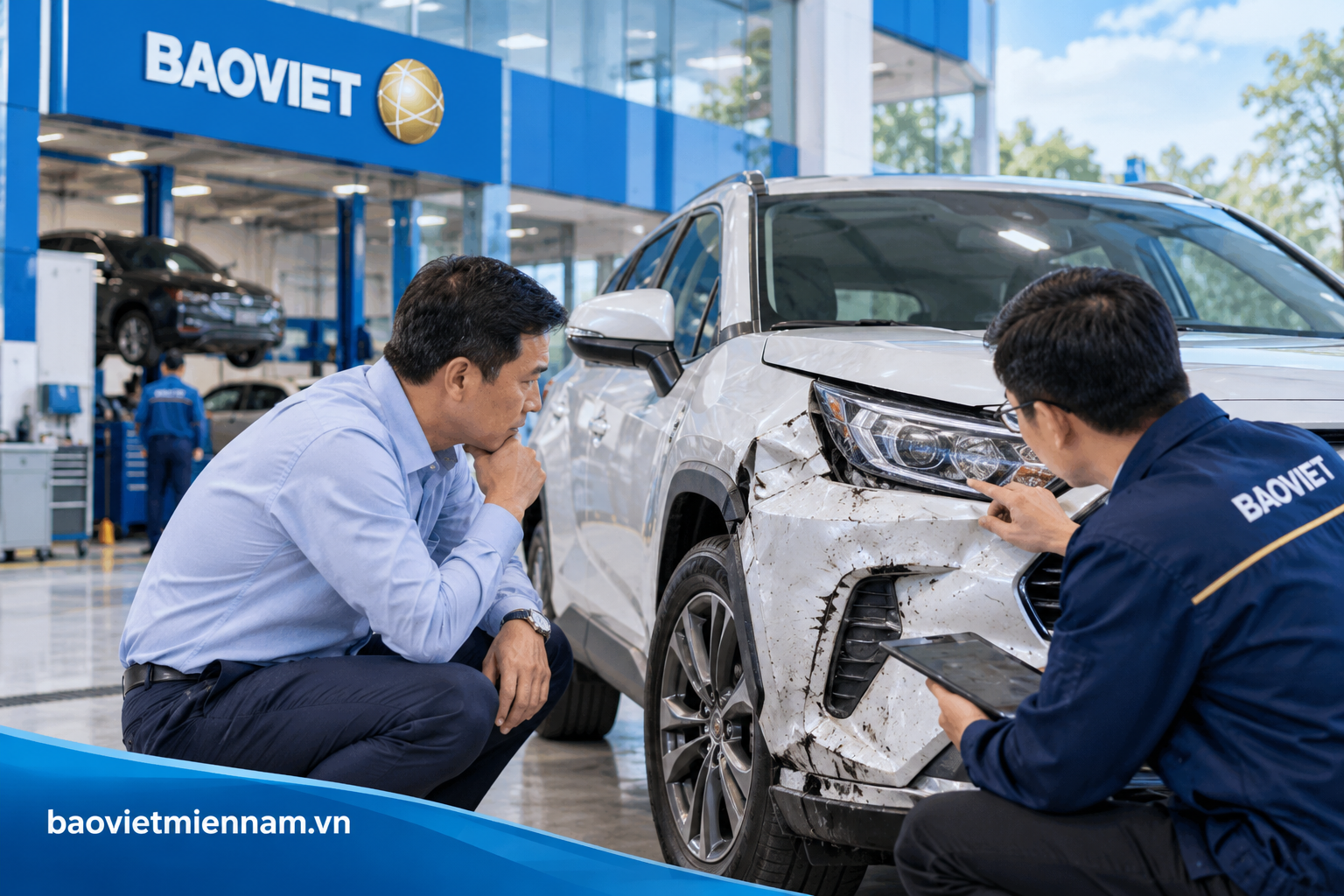 Bảo hiểm th&acirc;n vỏ &ocirc; t&ocirc; Bảo Việt bồi thường g&igrave;