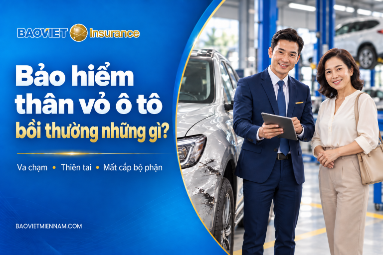 Bảo hiểm thân vỏ ô tô bồi thường những gì?