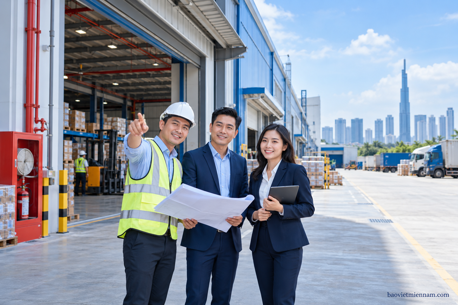Khảo s&aacute;t nh&agrave; xưởng khi mua bảo hiểm t&agrave;i sản tại TP.HCM