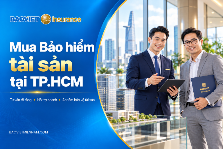 Mua bảo hiểm tài sản tại TP.HCM với tư vấn quyền lợi và phương án bảo vệ tài sản doanh nghiệp