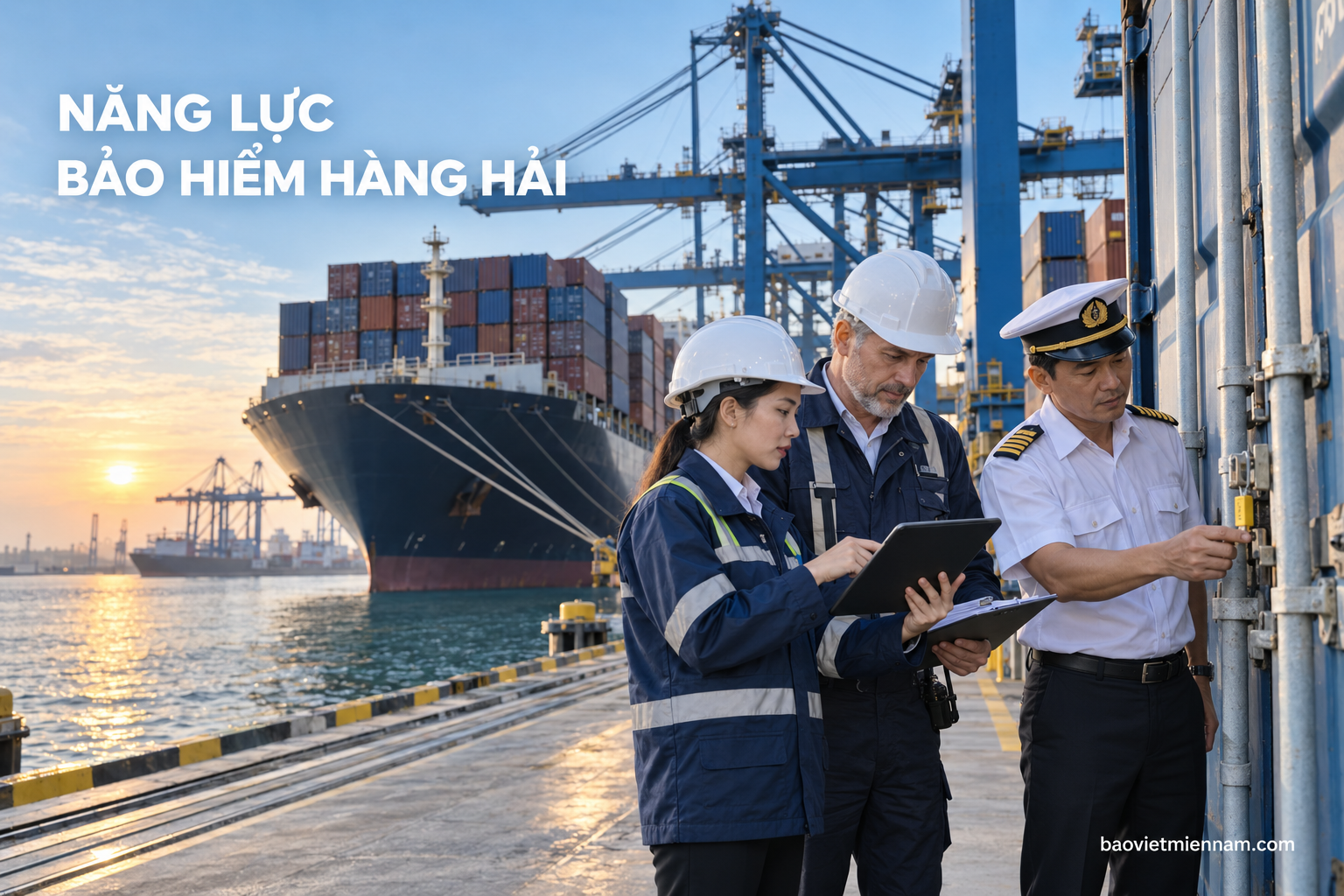 Năng lực triển hai bảo hiểm h&agrave;ng hải Bảo Việt
