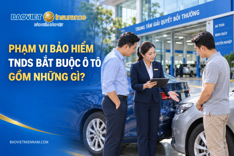 Phạm vi bảo hiểm TNDS bắt buộc ô tô