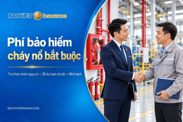 Phí bảo hiểm cháy nổ bắt buộc cho nhà xưởng và cơ sở sản xuất