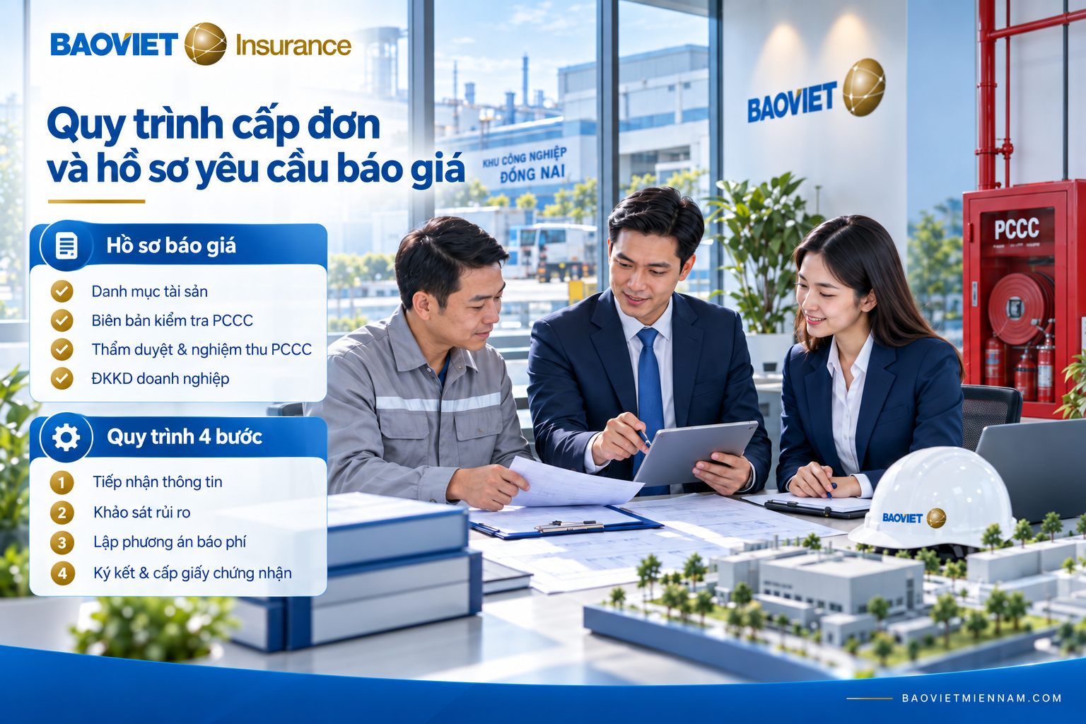 Quy tr&igrave;nh cấp đơn hồ sơ bảo hiểm ch&aacute;y nổ Bảo Việt