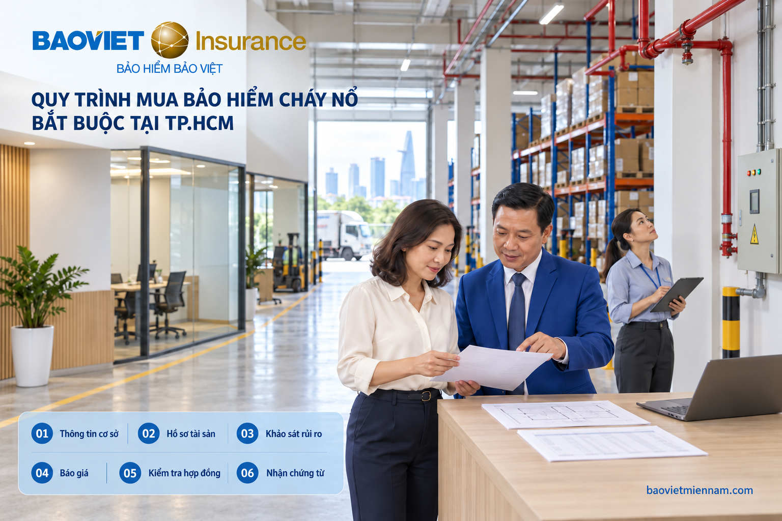 Quy tr&igrave;nh mua bảo hiểm ch&aacute;y nổ bắt buộc TP.HCM