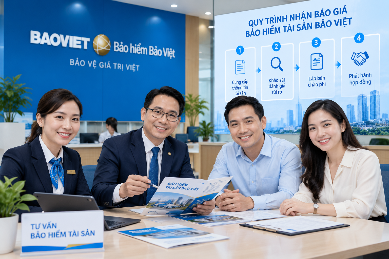Quy tr&igrave;nh nhận b&aacute;o gi&aacute; bảo hiểm t&agrave;i sản Bảo Việt nhanh ch&oacute;ng