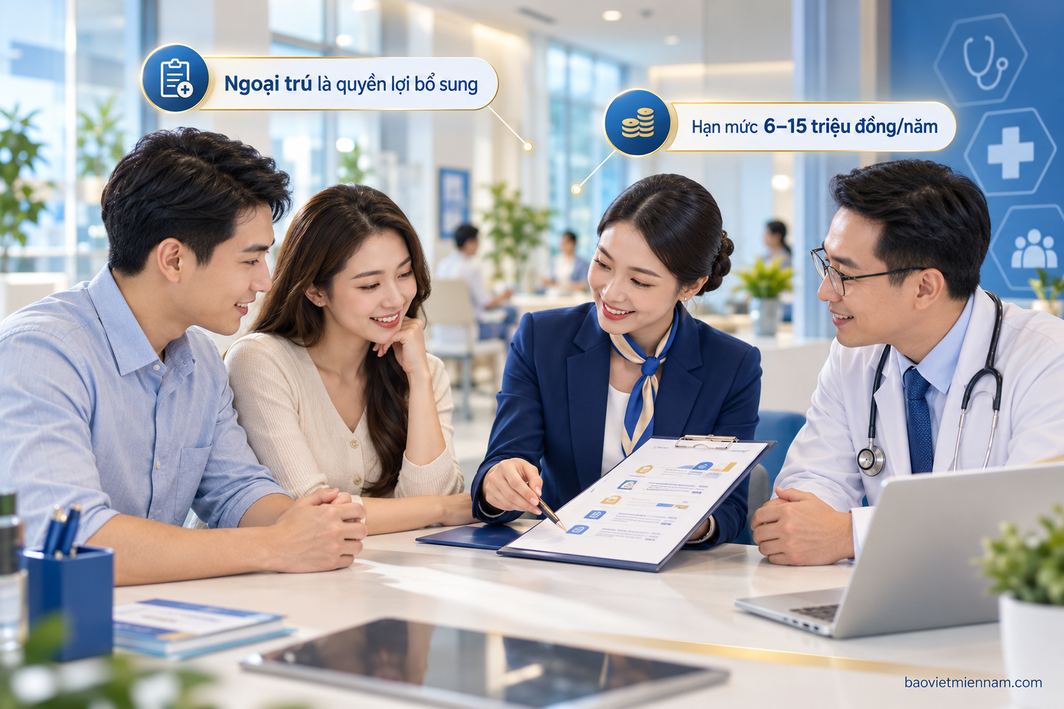 Quyền lợi ngoại tr&uacute; Bảo Việt An Gia l&agrave; quyền lợi bổ sung với hạn mức theo chương tr&igrave;nh