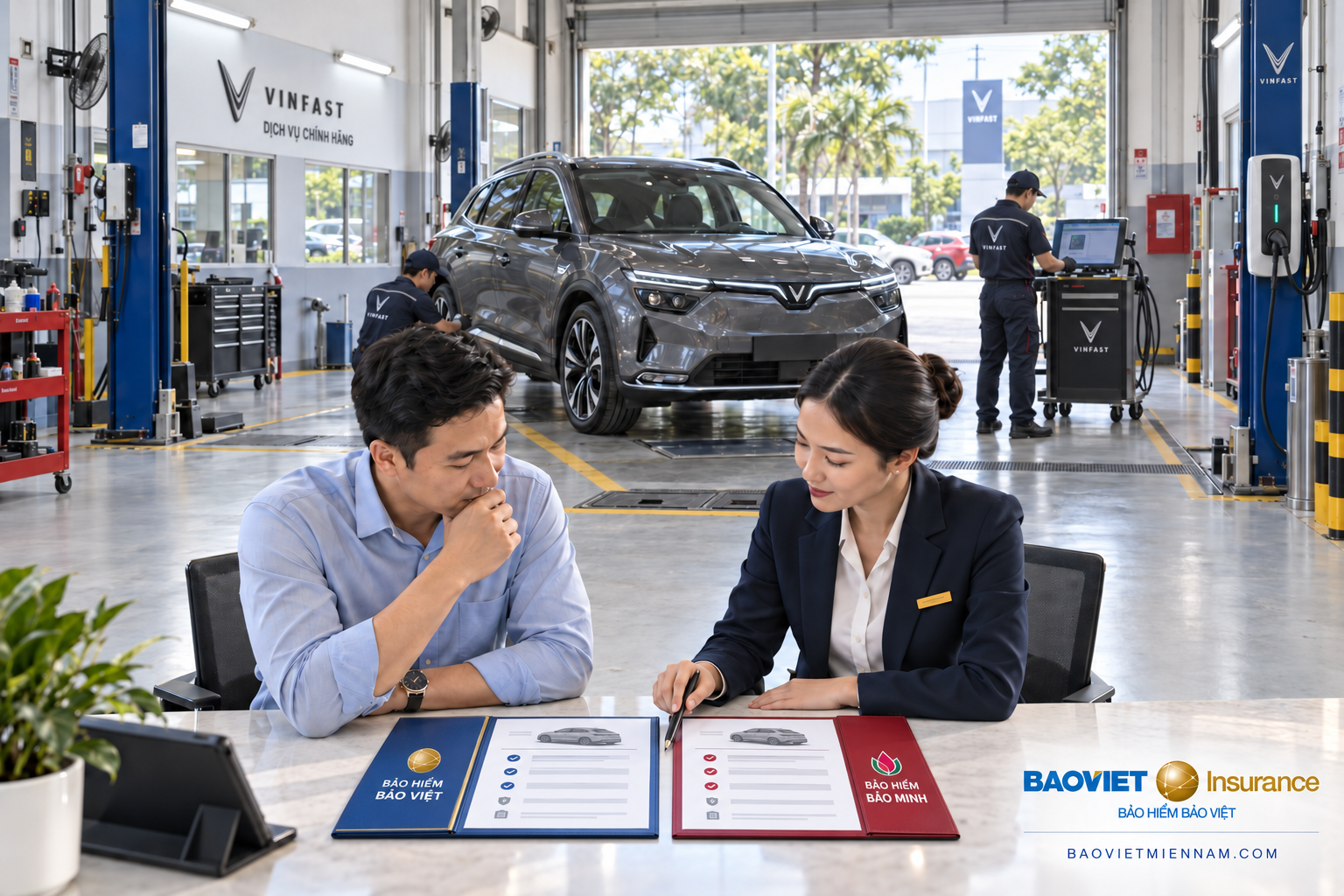 So s&aacute;nh bảo hiểm &ocirc; t&ocirc; Bảo Việt v&agrave; bảo hiểm Bảo Minh