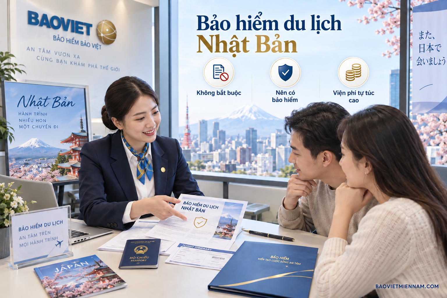 Thủ tục xin visa bảo hiểm du lịch Nhật Bản
