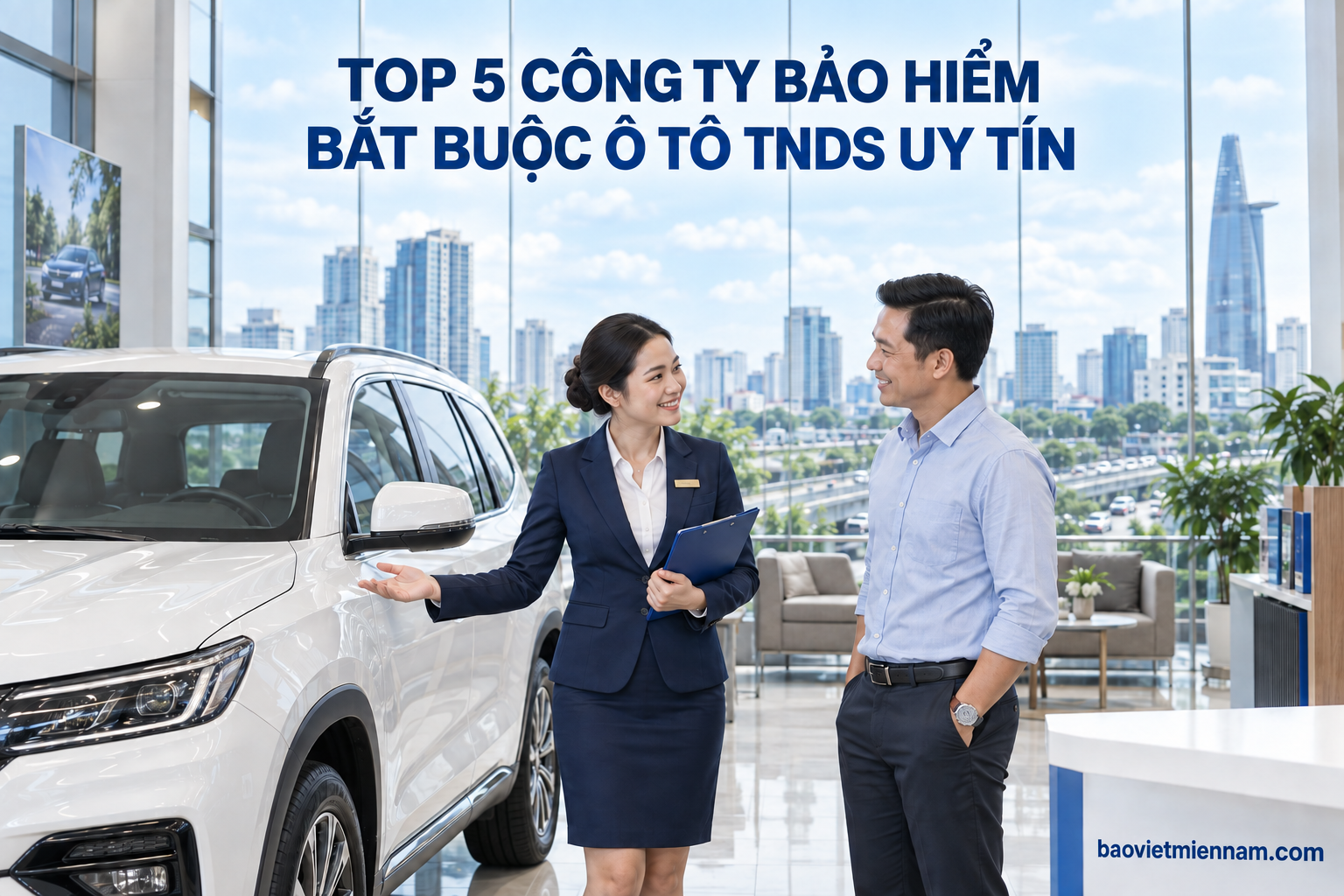 Top 5 c&ocirc;ng ty bảo hiểm bắt buộc &ocirc; t&ocirc; TNDS