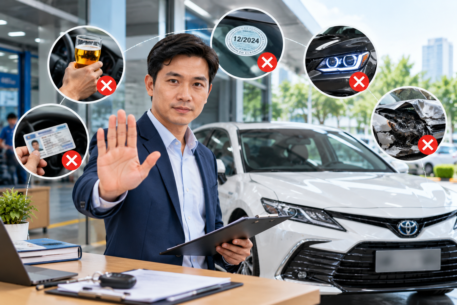 Trường hợp từ chối bồi thường bảo hiểm th&acirc;n vỏ &ocirc; t&ocirc;