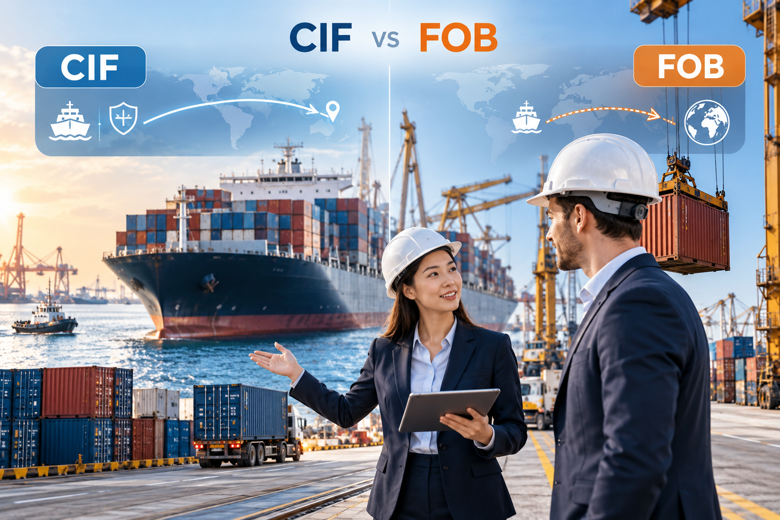 V&iacute; dụ Cif Fob c&ugrave;ng l&ocirc; h&agrave;ng