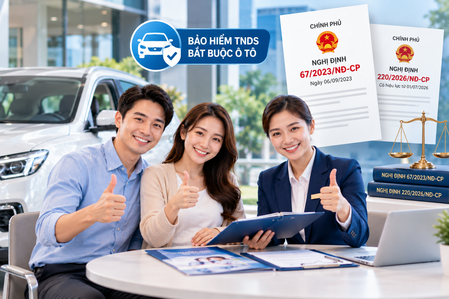 Quy định bảo hiểm TNDS bắt buộc &ocirc; t&ocirc; theo Nghị định 67/2023/NĐ-CP
