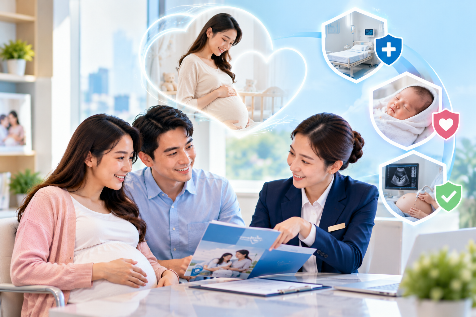 Bảng ph&iacute; bảo hiểm thai sản Bảo Việt An Gia v&agrave; hạn mức quyền lợi