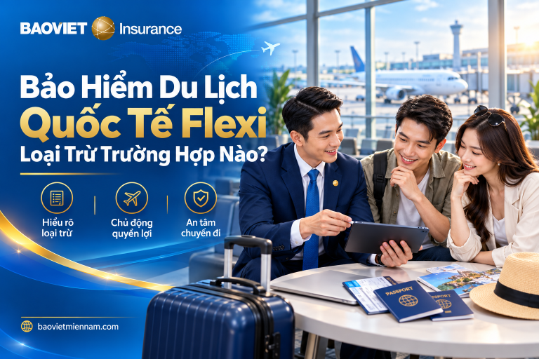 Bảo hiểm du lịch quốc tế Flexi loại trừ trường hợp nào và những lưu ý cần biết