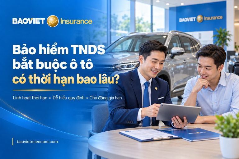Bảo hiểm TNDS bắt buộc ô tô có thời hạn bao lâu và cách gia hạn tại Bảo Việt