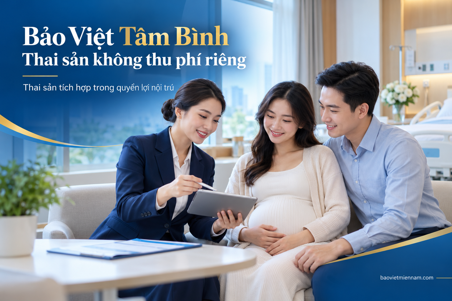 Bảo Việt T&acirc;m B&igrave;nh t&iacute;ch hợp quyền lợi thai sản trong quyền lợi nội tr&uacute;