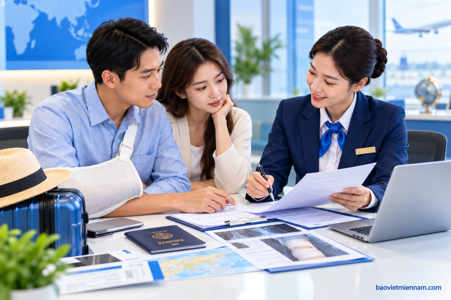 Hồ sơ bồi thường tai nạn, thương tật hoặc tử vong của bảo hiểm du lịch nước ngo&agrave;i