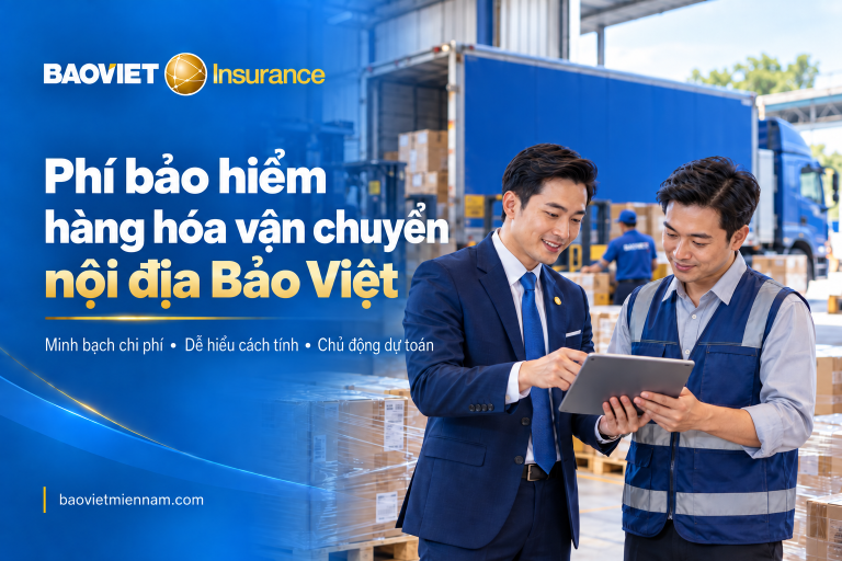Phí bảo hiểm hàng hóa nội địa Bảo Việt